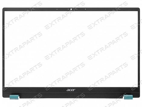 Рамка матрицы для ноутбука Acer Swift X SFX14-41G черная c голубыми заглушками
