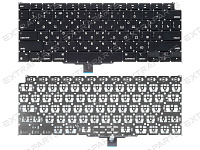 Клавиатура для Apple MacBook Air M1 13" Retina A2337 Late 2020 черная (горизонтальный Enter)