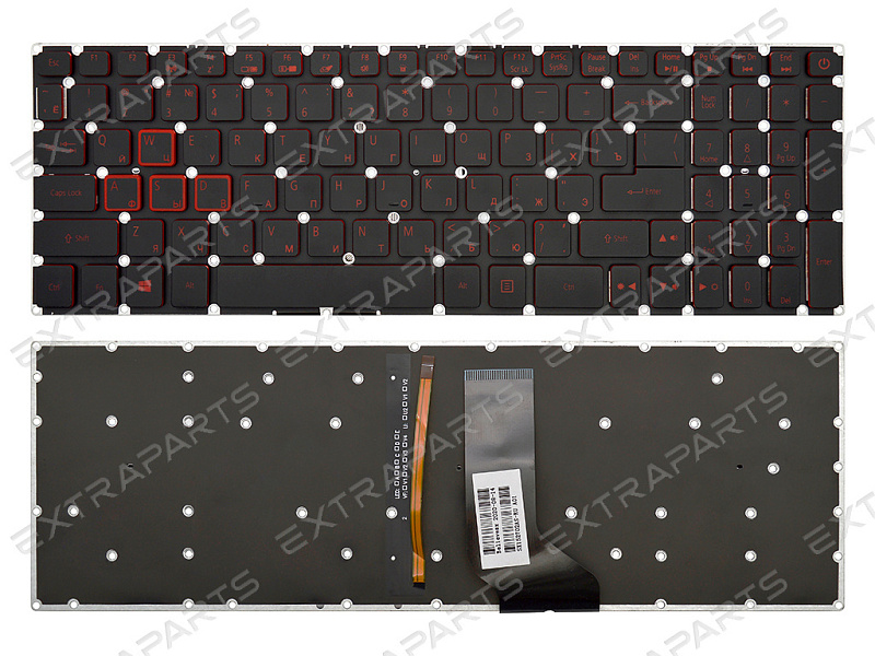 Клавиатура Acer Nitro 5 AN515-53 черная c подсветкой