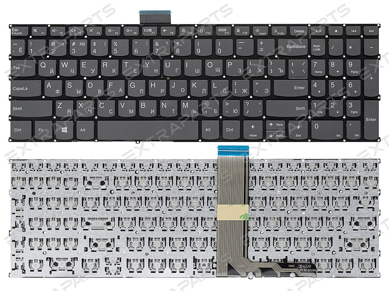 Клавиатура для Lenovo V15 G4 IRU серая