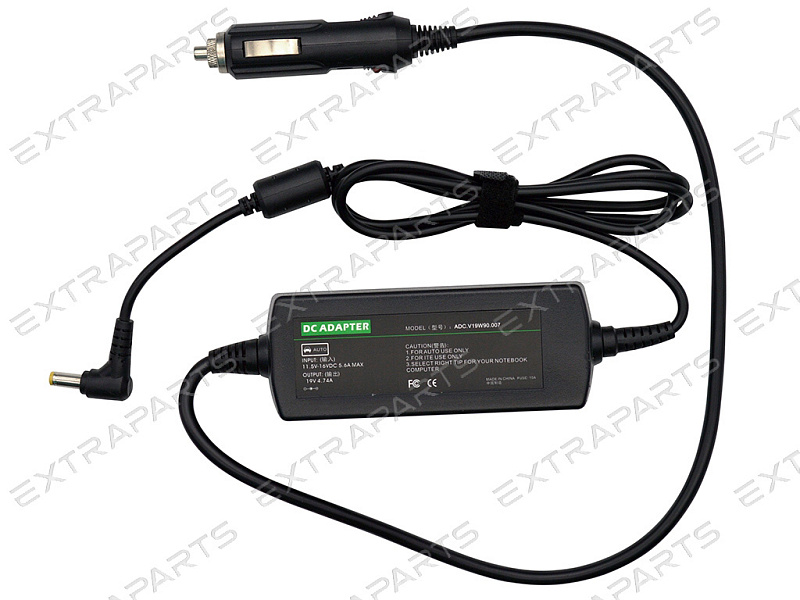 Автомобильная зарядка для ноутбука Toshiba 19V 4.74A [90W] 5.5*2.5mm V.2