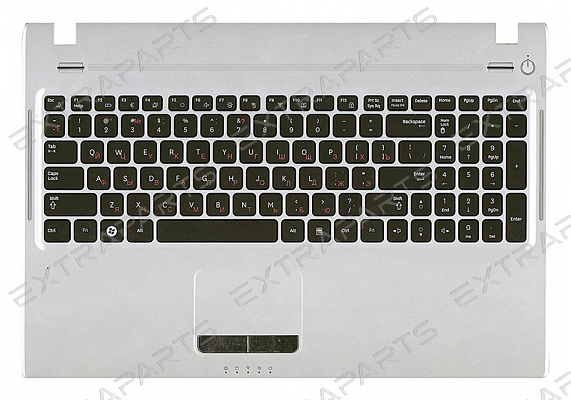 Клавиатура SAMSUNG Q530 (RU) топ-панель серебро