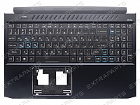 Топ-панель Acer Predator Helios 300 PH315-53 черная с RGB-подсветкой (узкий шлейф клавиатуры)
