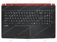 Клавиатура MSI PE60 6QE черная топ-панель без подсветки