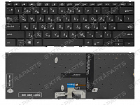 Клавиатура Asus ZenBook UX433FN черная с подсветкой
