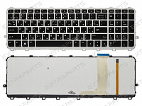 Клавиатура HP Envy 15-j серебро с подсветкой