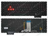 Клавиатура HP Omen 17-an черная с подсветкой