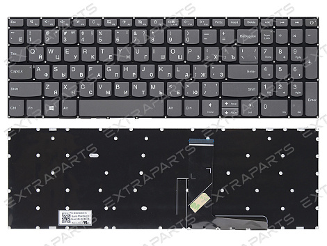 Клавиатура Lenovo IdeaPad L340-17API серая (оригинал) OV
