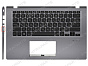 Топ-панель для ноутбука Asus VivoBook F415EA серая с подсветкой (для моделей с SD-портом)