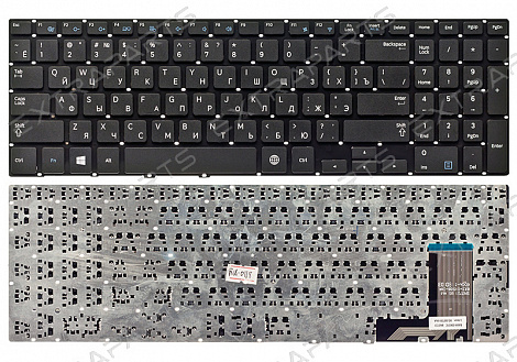 Клавиатура SAMSUNG NP450R5E черная