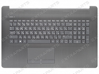 Клавиатура HP 17-by темно-серая топ-панель без подсветки