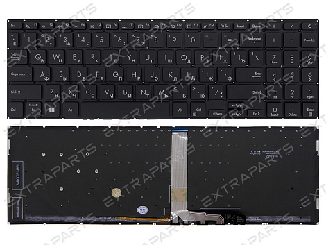 Клавиатура для Asus ZenBook Pro 15 UM535QA черная с подсветкой