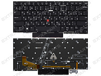 Клавиатура для Lenovo ThinkPad X1 Carbon (9th gen) черная с подсветкой