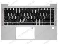 Топ-панель HP EliteBook 840 G8 серебряная с подсветкой (с трекпоинтом)