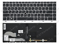 Клавиатура L14377-251 для HP серебро с подсветкой