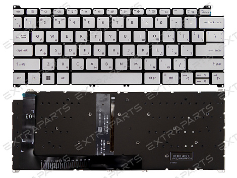 Клавиатура Acer Swift GO 14 SFG14-41 серебро с подсветкой