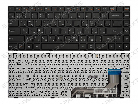 Клавиатура Lenovo IdeaPad 100-14IBY черная с рамкой