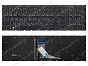 Клавиатура PK1328B3A11 для HP черная с подсветкой (белые клавиши)