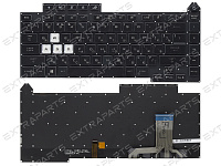 Клавиатура Asus ROG Strix G15 G513IE черная с RGB-подсветкой (4-зонная)