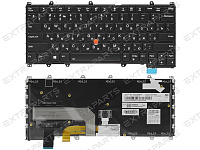 Клавиатура Lenovo ThinkPad Yoga 370 черная c подсветкой, 01HW597