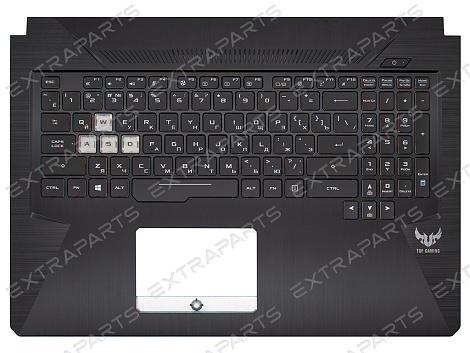 Топ-панель Asus TUF Gaming FX705DT черная с RGB-подсветкой (1-зонная)