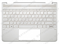 Клавиатура HP Spectre x360 13-ac топ-панель серебро