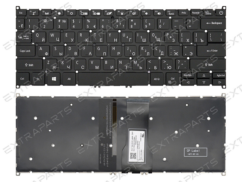 Клавиатура для Acer Swift 3 SF314-55G черная с подсветкой