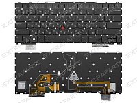 Клавиатура V212120AS1 для Lenovo ThinkPad черная с подсветкой