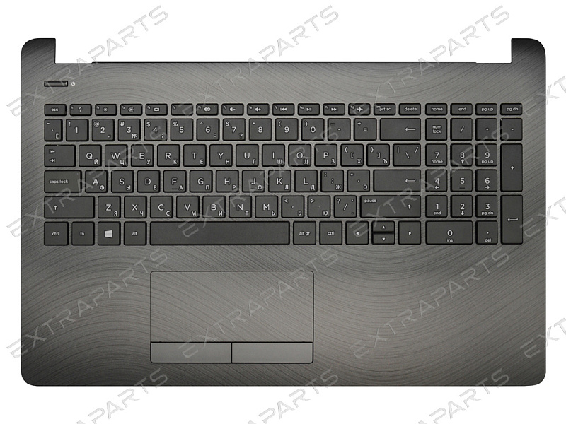 Клавиатура HP 15-bs черная топ-панель V.2