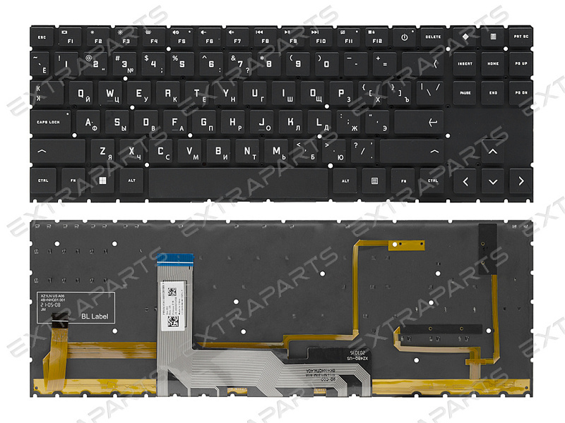 Клавиатура HP Omen 16-k  черная с RGB-подсветкой