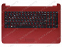 Клавиатура HP 15-ac красная топ-панель