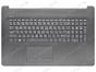 Клавиатура HP 17-by темно-серая топ-панель без подсветки