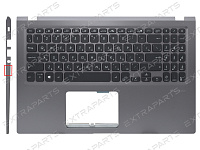 Топ-панель для ноутбука Asus Laptop D515DA серая с подсветкой клавиш (для моделей без SD-порта)