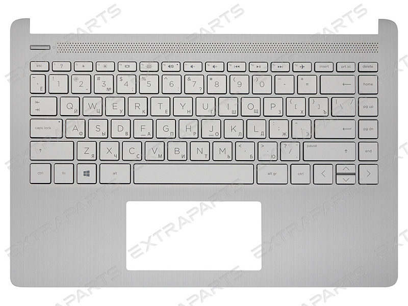 Топ-панель HP 14-dq серебряная с подсветкой