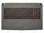 Клавиатура MSI GV62 7RD серая топ-панель c красной подсветкой