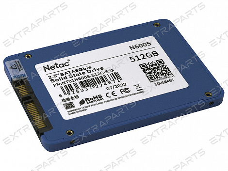 SSD диск 512GB 2.5" SATA NETAC NT01N600S-512G-S3X