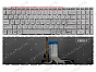 Клавиатура для HP Pavilion 15-eh серебряная с подсветкой (версия 1)