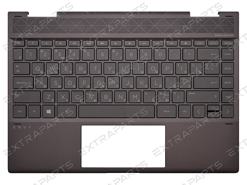 Клавиатура HP Envy x360 13-ag топ-панель коричневая