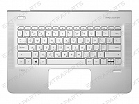 Клавиатура HP Envy 13-d (RU) серебряная топ-панель