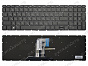 Клавиатура HP 15-ay черная с подсветкой