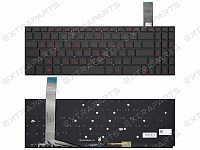 Клавиатура Asus FX570UD черная с подсветкой