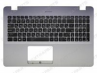 Клавиатура Asus VivoBook 15 X542U серая топ-панель