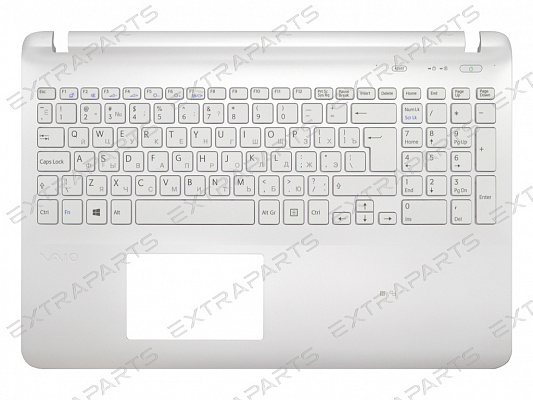 Клавиатура SONY VAIO FIT 15 (RU) белая топ-панель