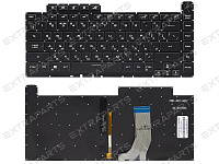 Клавиатура для  Asus ROG Strix Scar III G531GU черная с RGB-подсветкой (1-зонная)