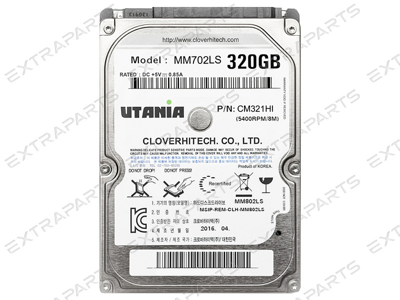 Жесткий диск 2.5 UTANIA MM702LS 320Gb SATA II