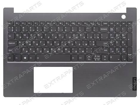 Топ-панель для Lenovo ThinkBook 15-IIL серая с подсветкой