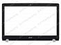Рамка матрицы для ноутбука Acer Aspire E5-553 черная с белыми заглушками V.2