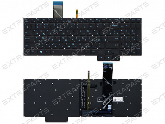 Клавиатура Lenovo IdeaPad Gaming 3 15ARH05 с подсветкой (синие клавиши ...