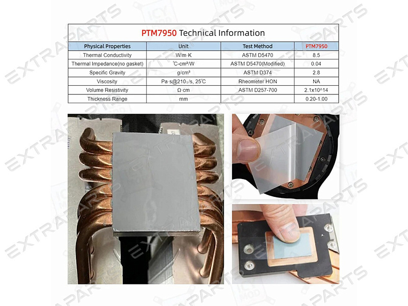 Термопаста с фазовым переходом Honeywell PTM 7950 0.25x160x400мм