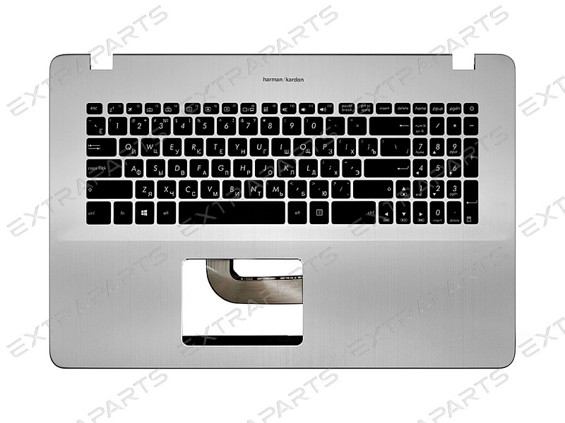 Клавиатура Asus VivoBook Pro 17 X705UB топ-панель серебро с подсветкой
